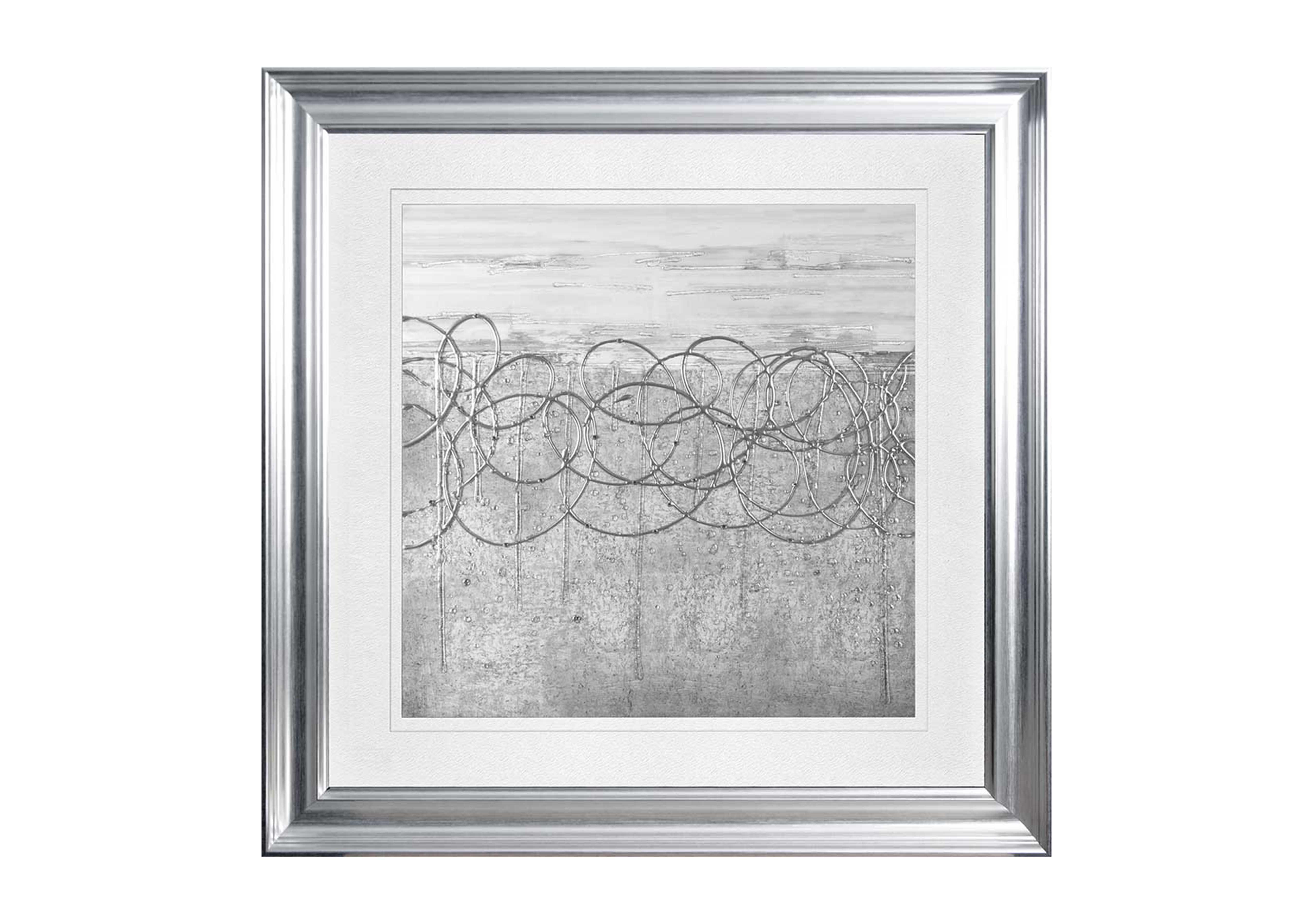 Silver frame wall art discount