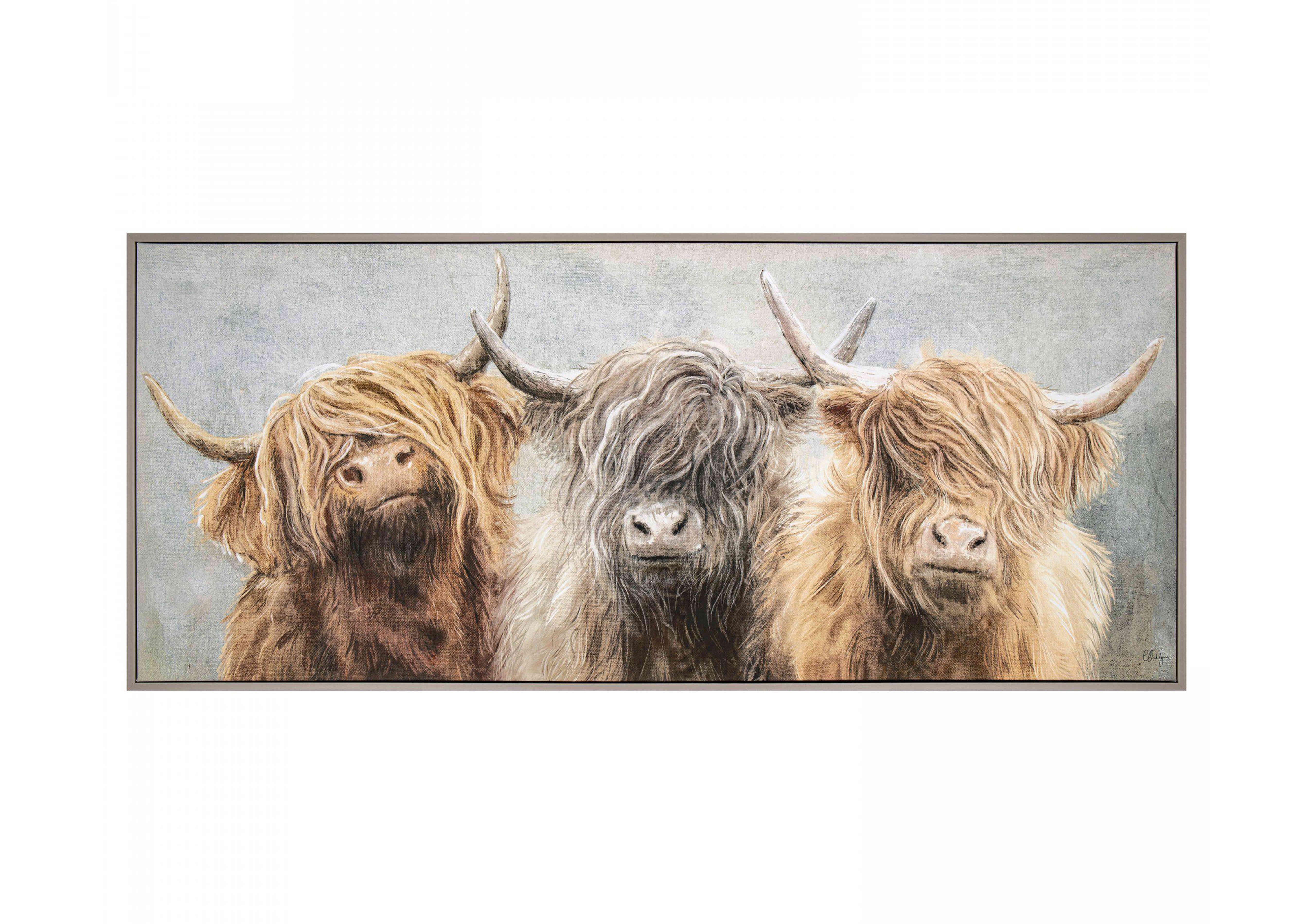 Three of a Kind Framed Canvas in  on Furniture Village