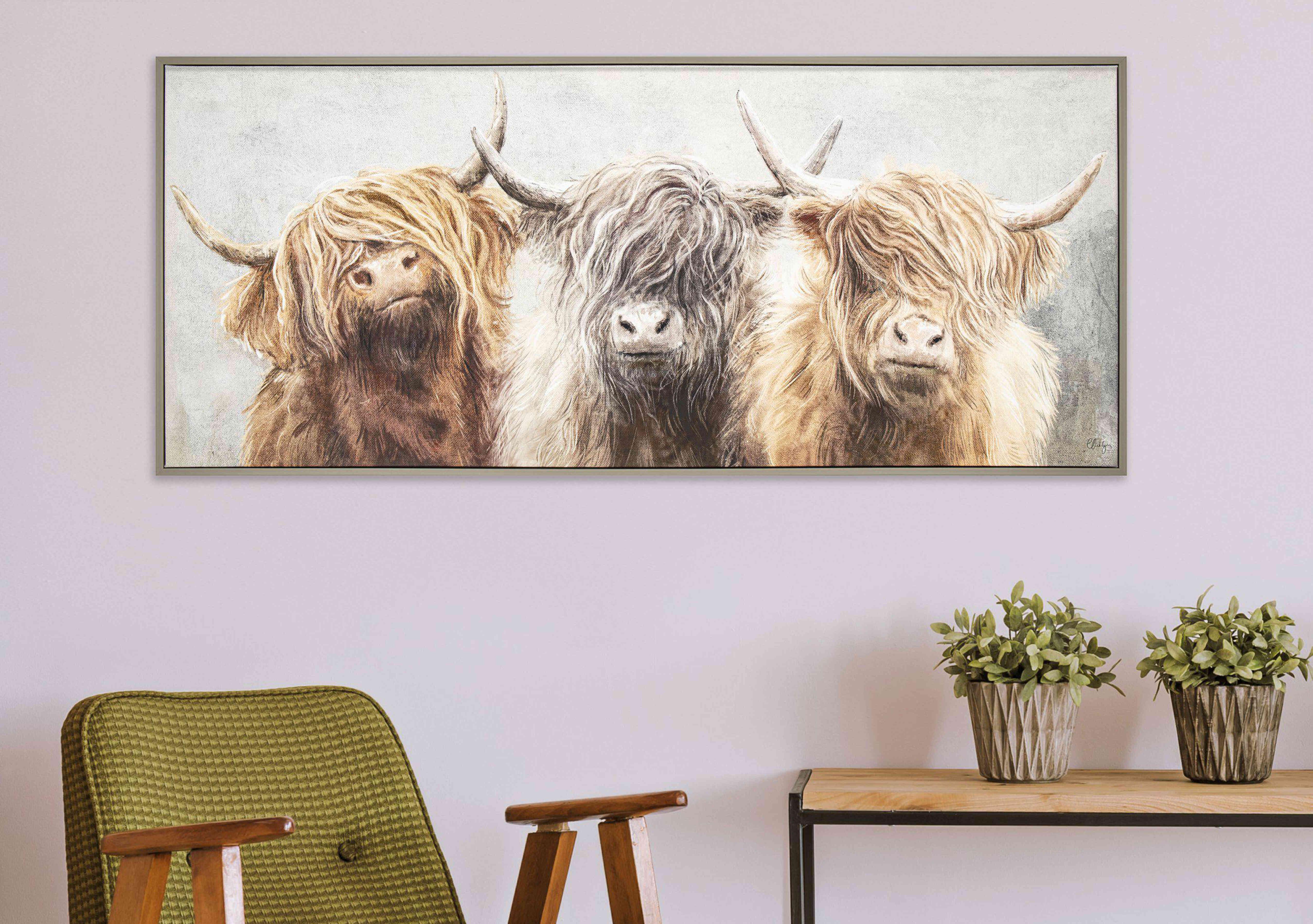 Three of a Kind Framed Canvas in  on Furniture Village