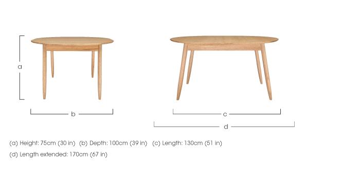 Teramo Small Extending Dining Table in  on Furniture Village