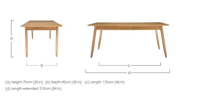 Teramo Medium Extending Dining Table in  on Furniture Village