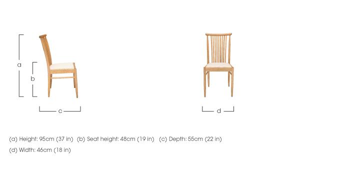 Teramo Dining Chair in  on Furniture Village