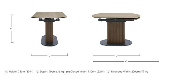 Tiber Swivel Extending Dining Table in  on Furniture Village