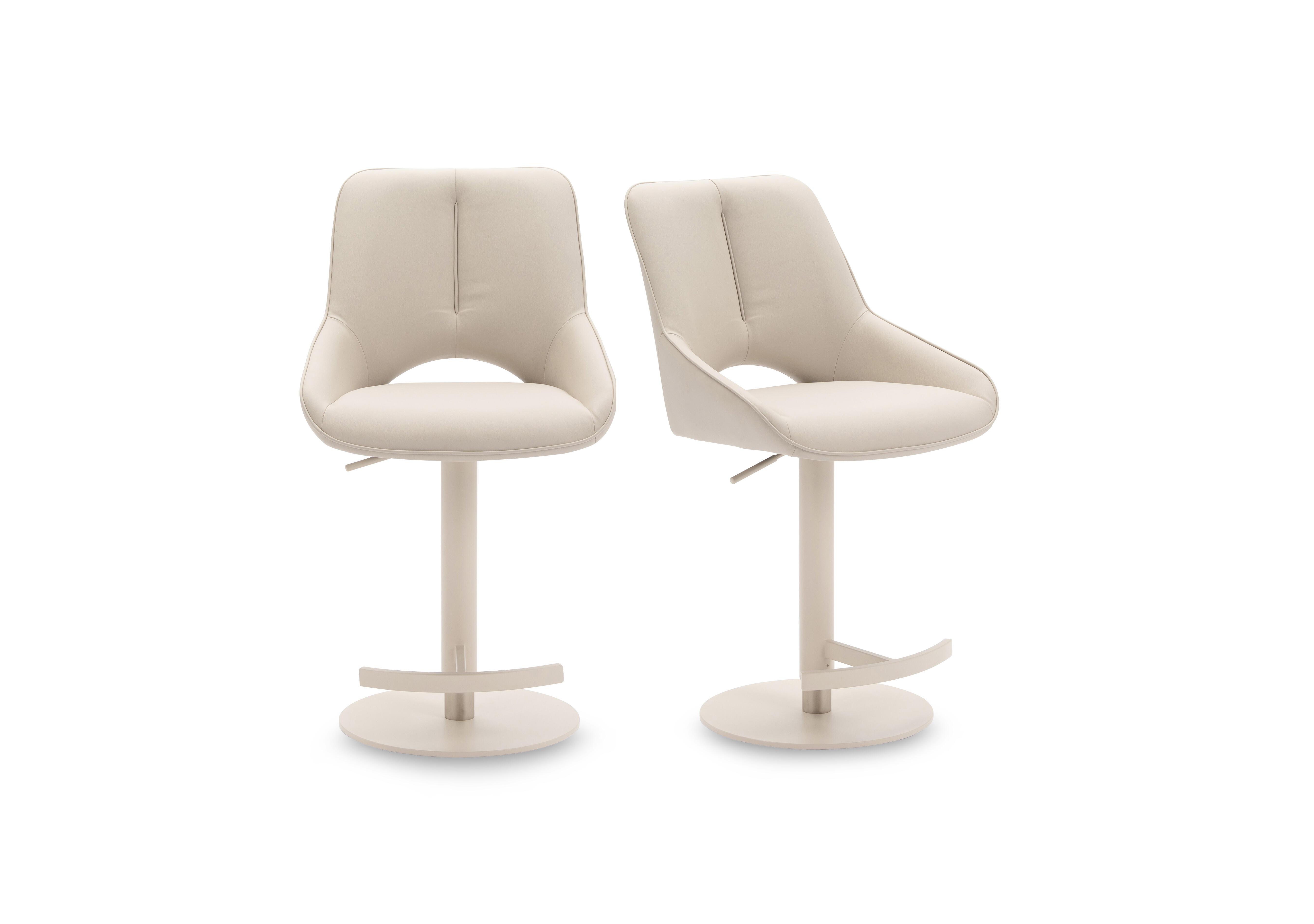 Tino Pair of Faux Leather Swivel Bar Stools in  on Furniture Village