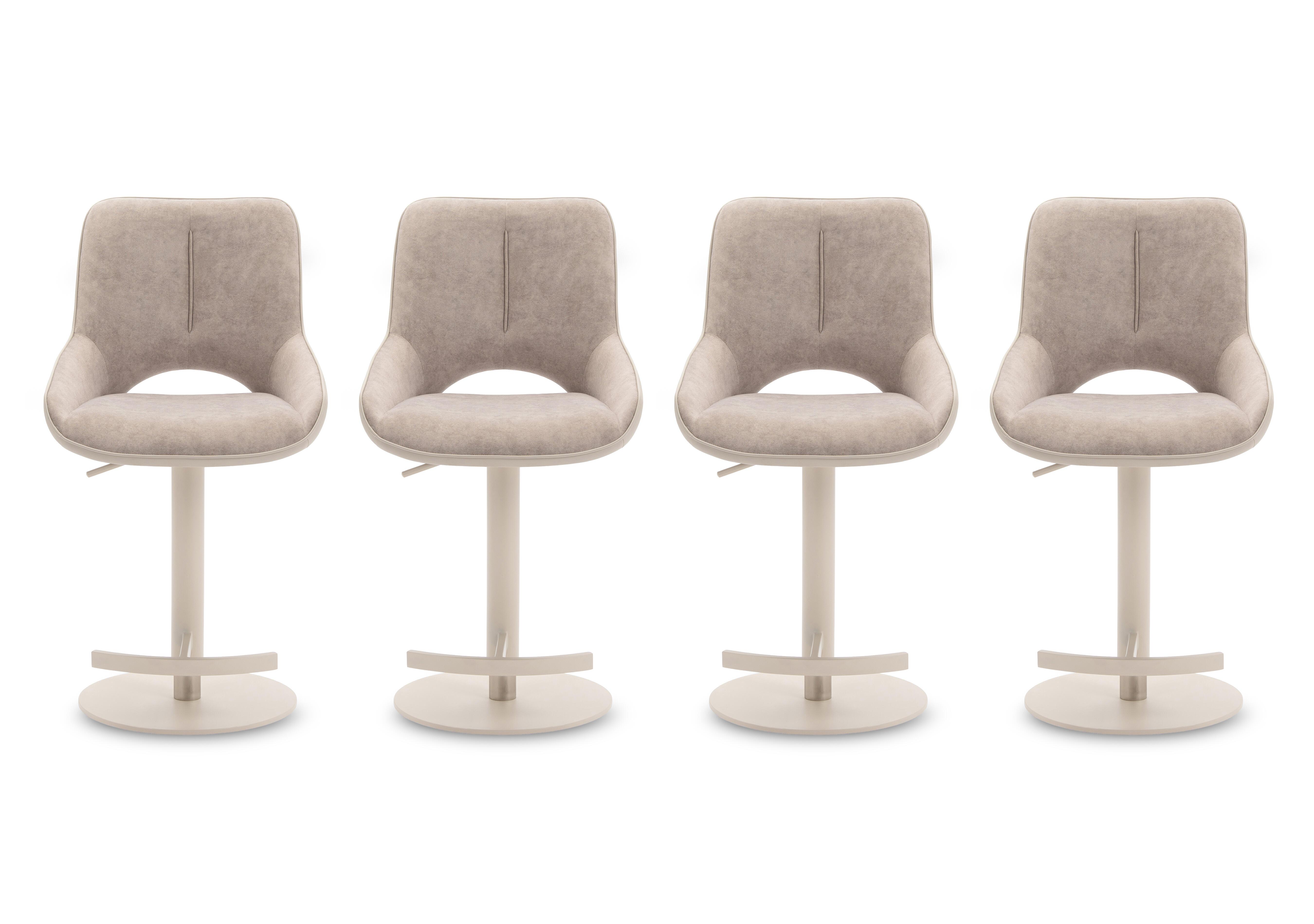 Tino Set of 4 Two Tone Swivel Bar Stools in  on Furniture Village