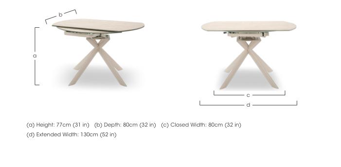 Tino Swivel Extending Dining Table in  on Furniture Village