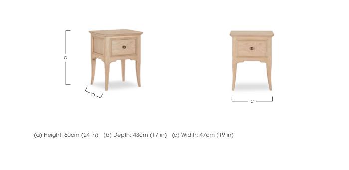 Toulon Bedside Cabinet in  on Furniture Village