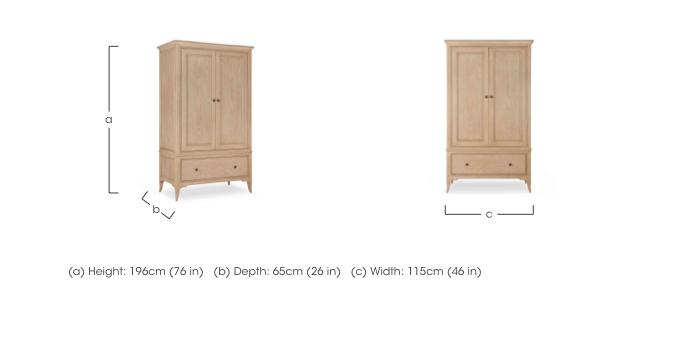Toulon 2 Door Wardrobe in  on Furniture Village