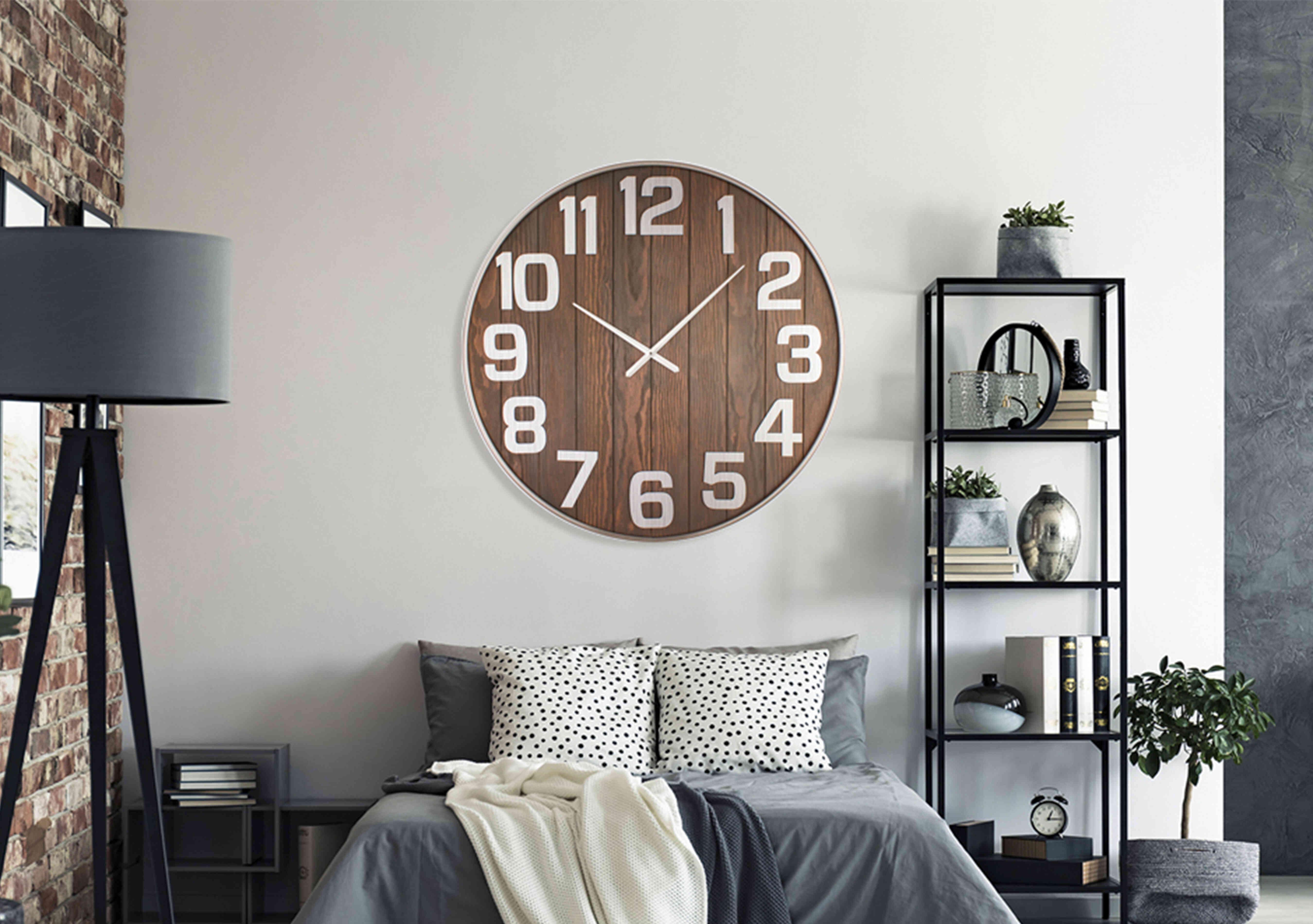 Tapio Wooden Wall Clock in  on Furniture Village
