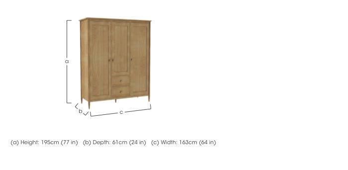 Teramo 3 Door Wardrobe in  on Furniture Village
