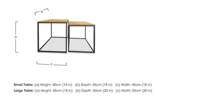 Trend Square Nest of Tables in  on Furniture Village