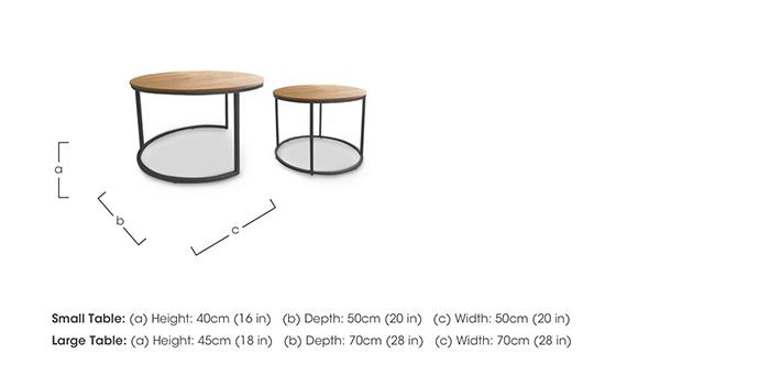 Trend Round Nest of Coffee Tables in  on Furniture Village