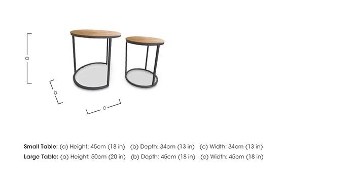 Trend Round Nest of Lamp Tables in  on Furniture Village