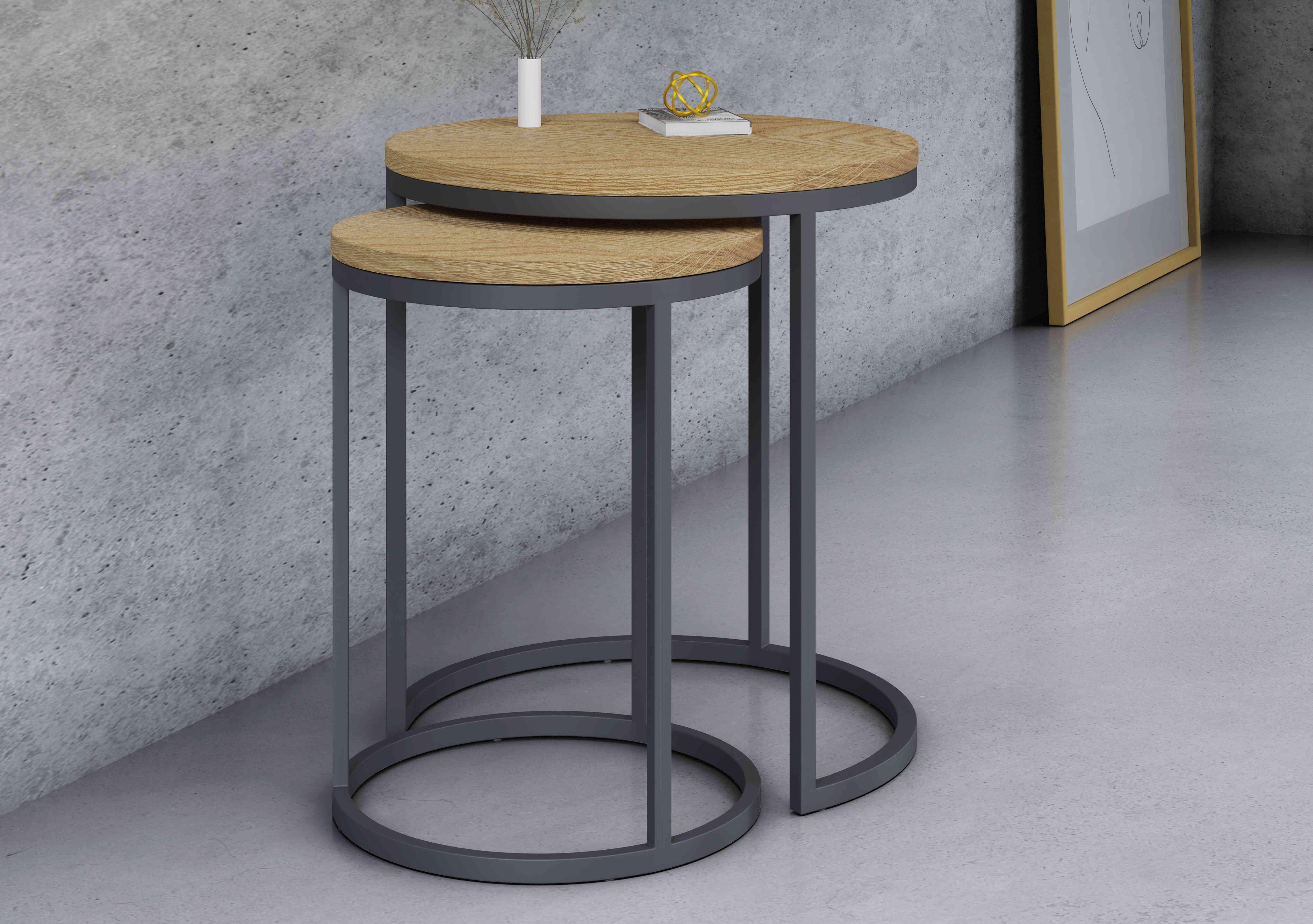 Trend Round Nest of Lamp Tables in  on Furniture Village