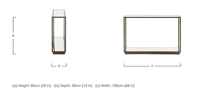 Travelle Console Table in  on Furniture Village