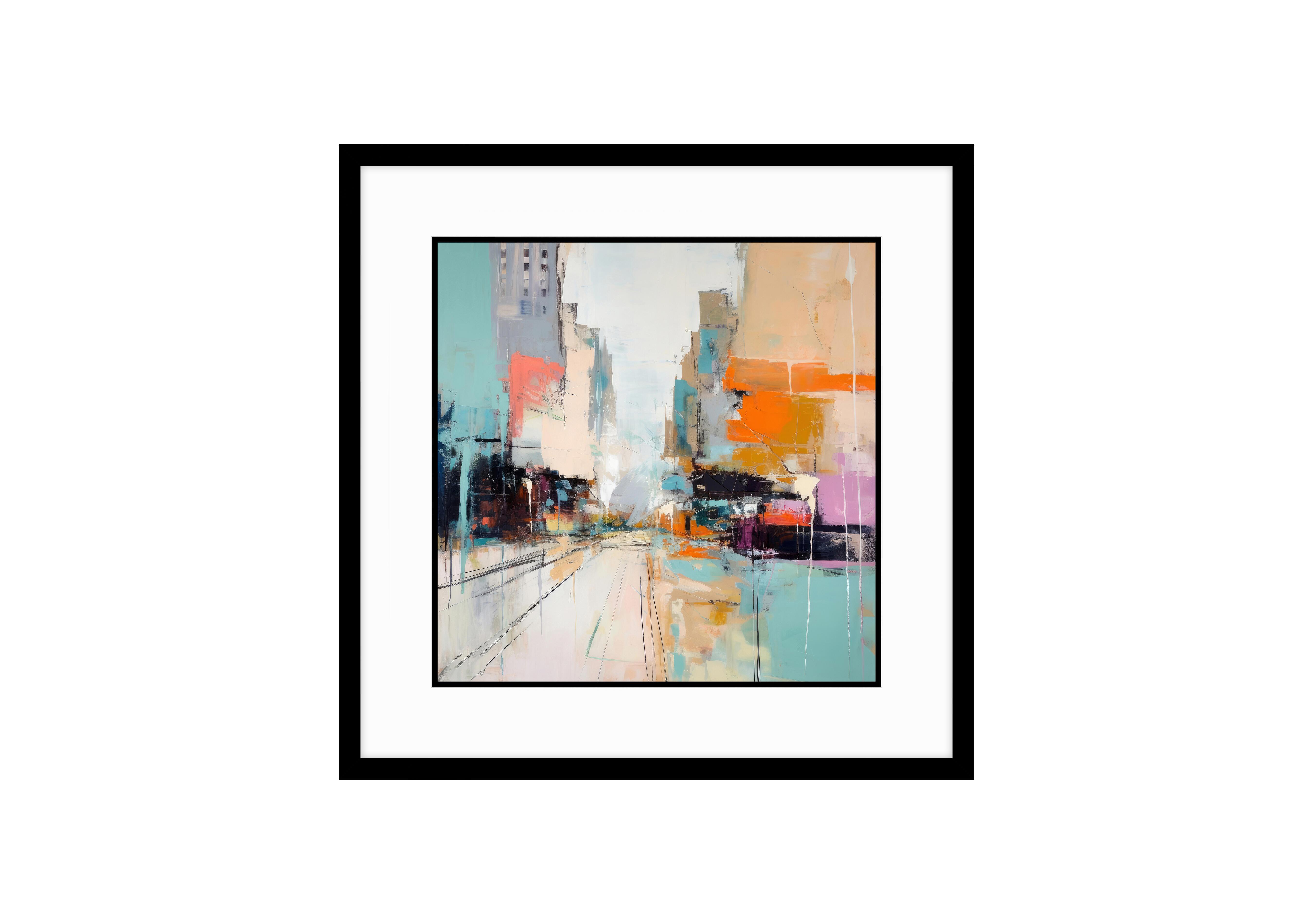 Urban Colour Block Framed Picture in  on Furniture Village