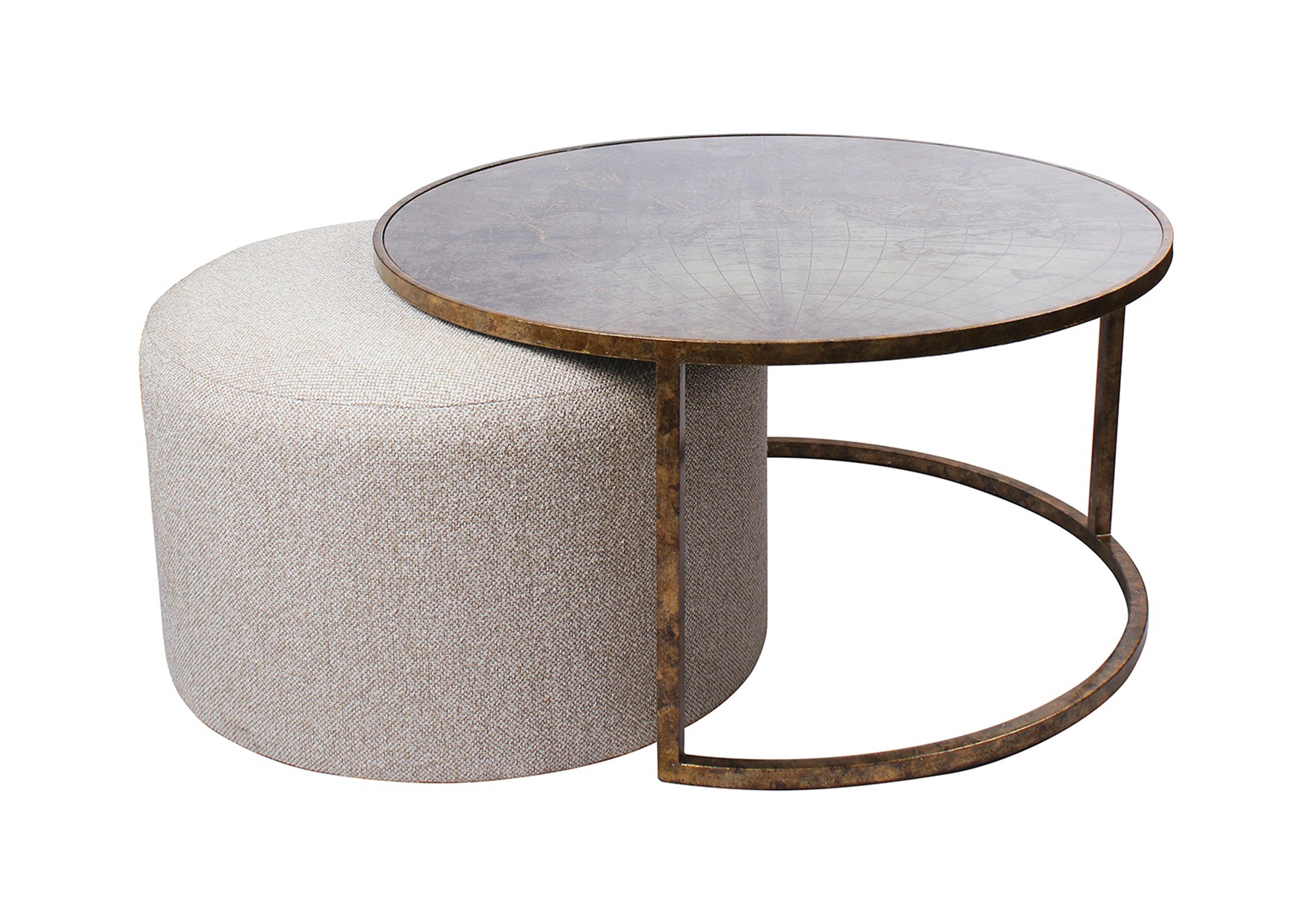 Valeria Coffee Table and Pouffe in  on Furniture Village