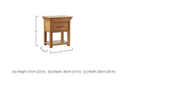 Versailles 1 Drawer Nightstand in  on Furniture Village