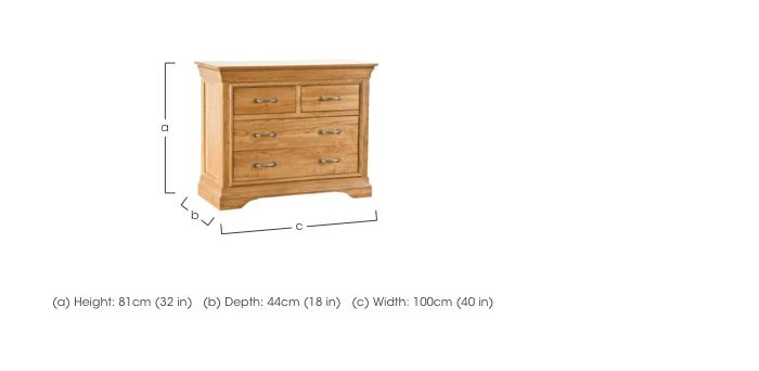 Versailles 2+2 Chest of Drawers in  on Furniture Village