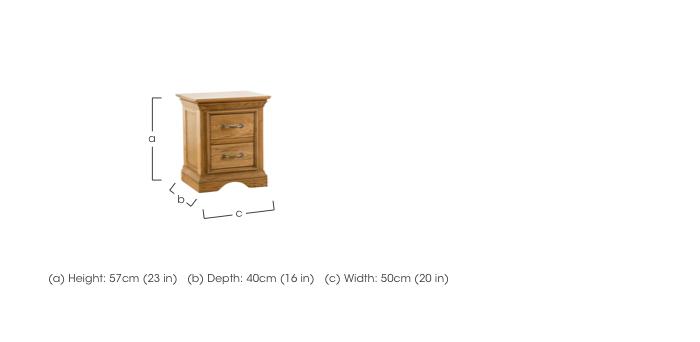Versailles 2 Drawer Bedside Table in  on Furniture Village