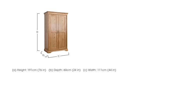 Versailles 2 Door Wardrobe in  on Furniture Village