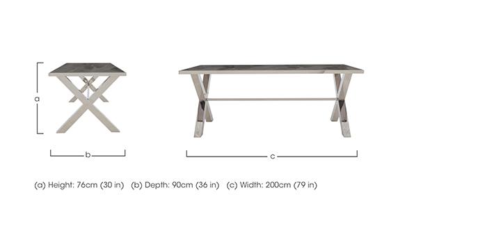 Vanquish Large Dining Table in  on Furniture Village