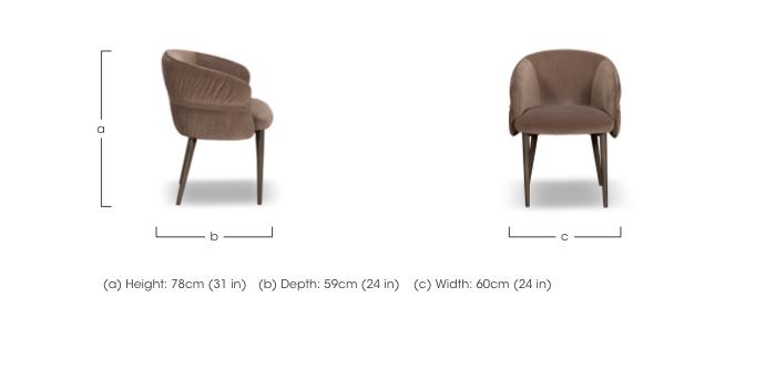 Vardy Pair of Fabric Dining Chairs in  on Furniture Village