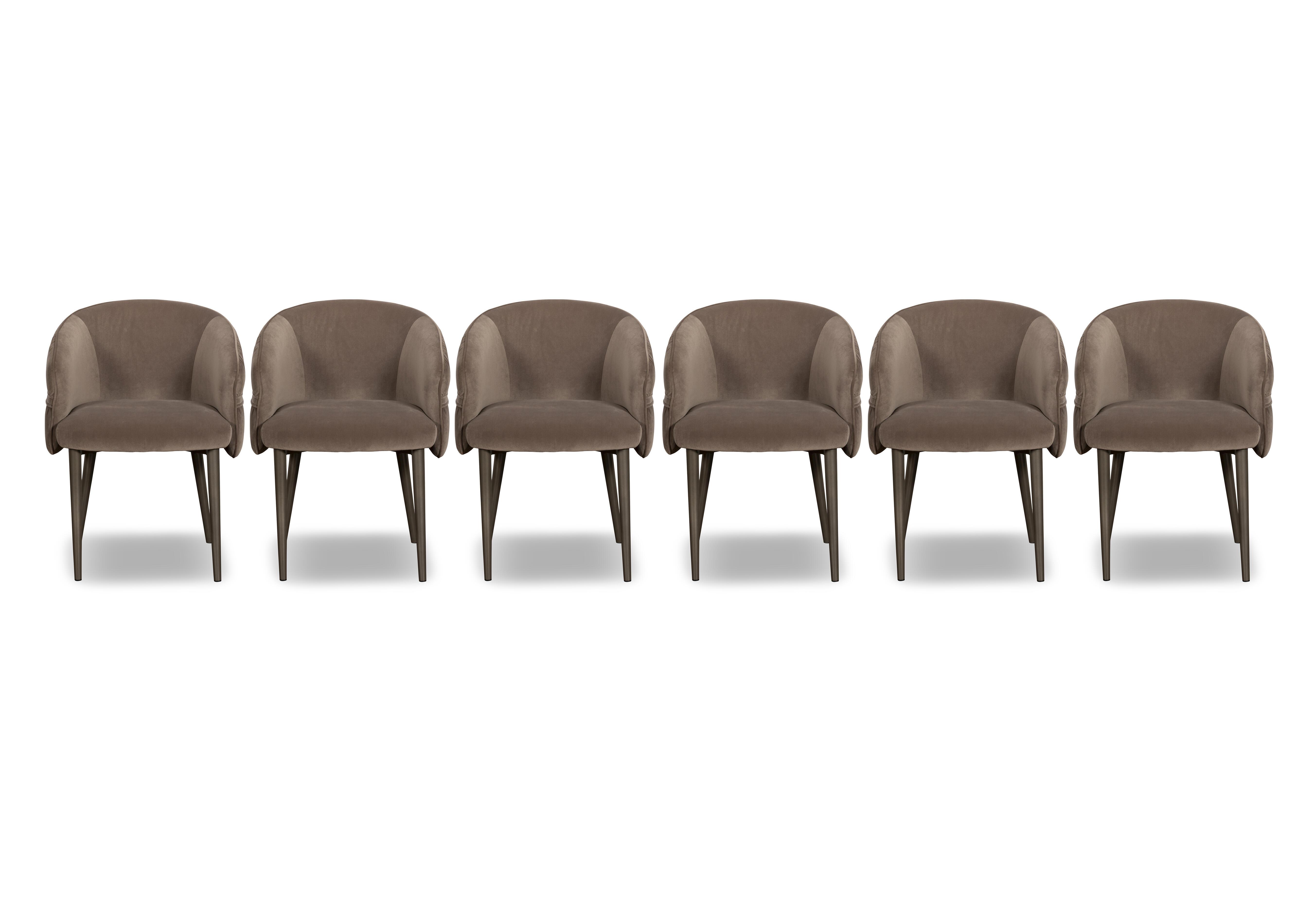 Vardy Set of 6 Fabric Dining Chairs in  on Furniture Village