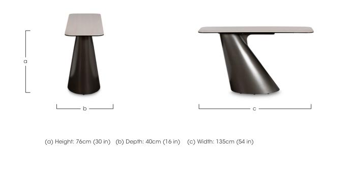 Vardy Rectangular Console Table in  on Furniture Village