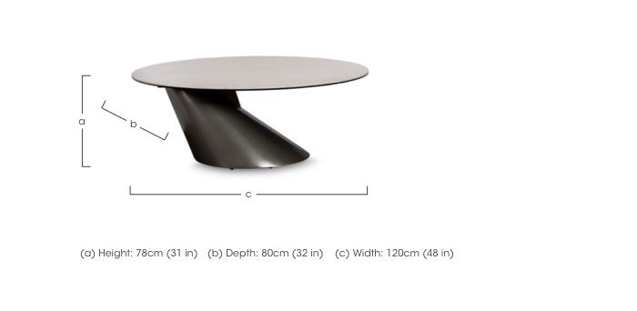 Vardy Round Coffee Table in  on Furniture Village
