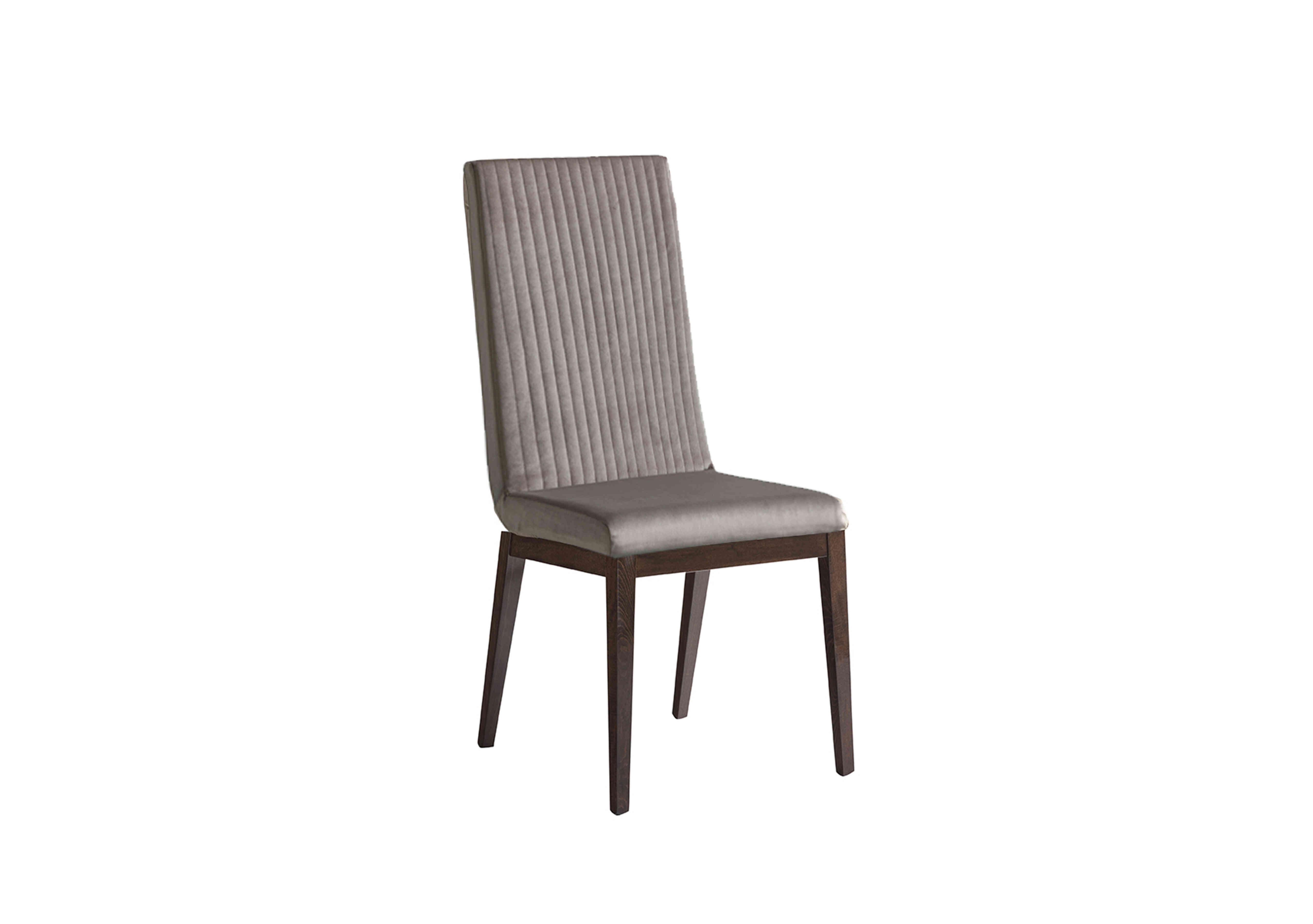 Venezia Fluted Fabric Dining Chair in Walnut in  on Furniture Village