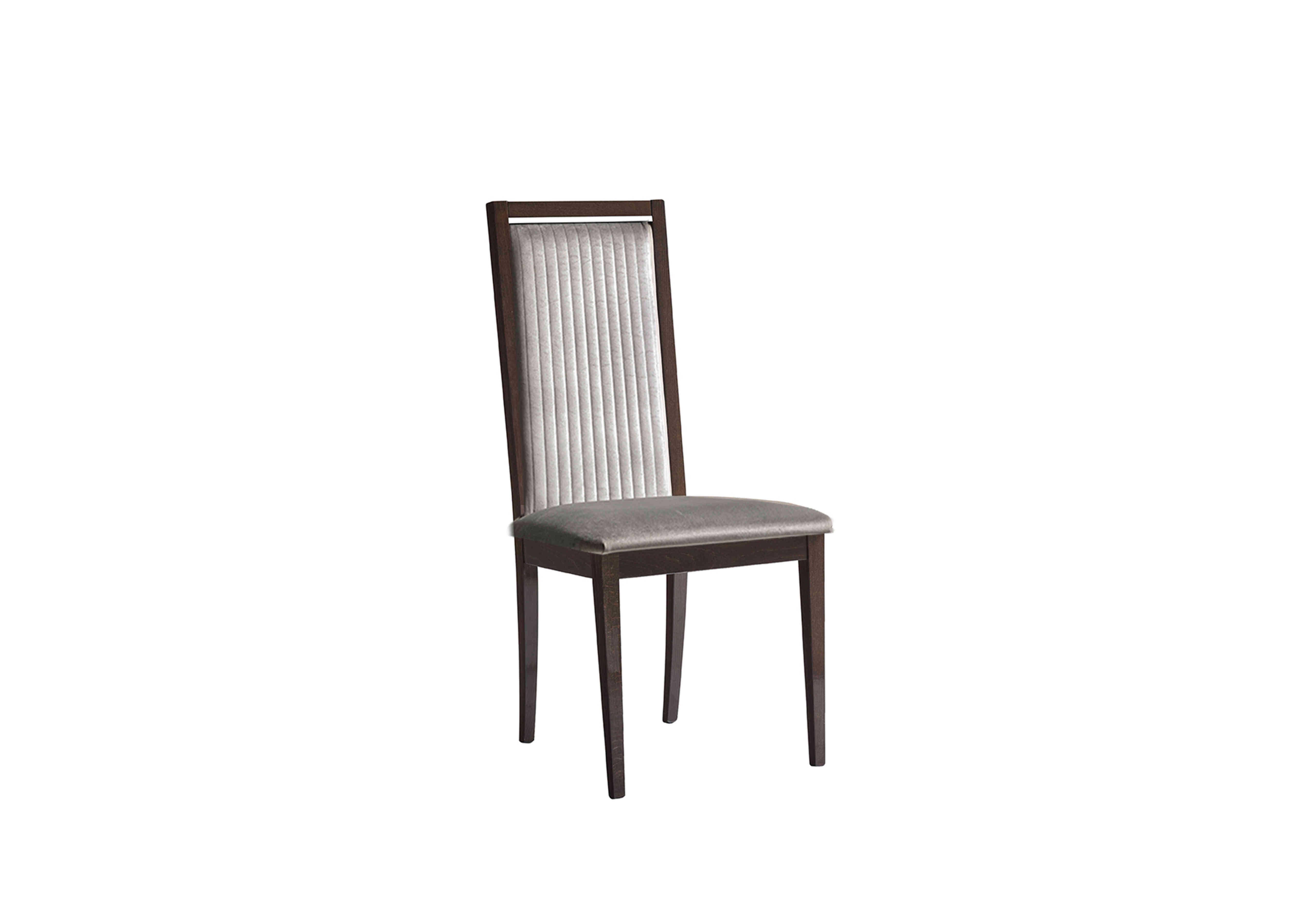 Venezia Panelled Fabric Dining Chair in Walnut in  on Furniture Village