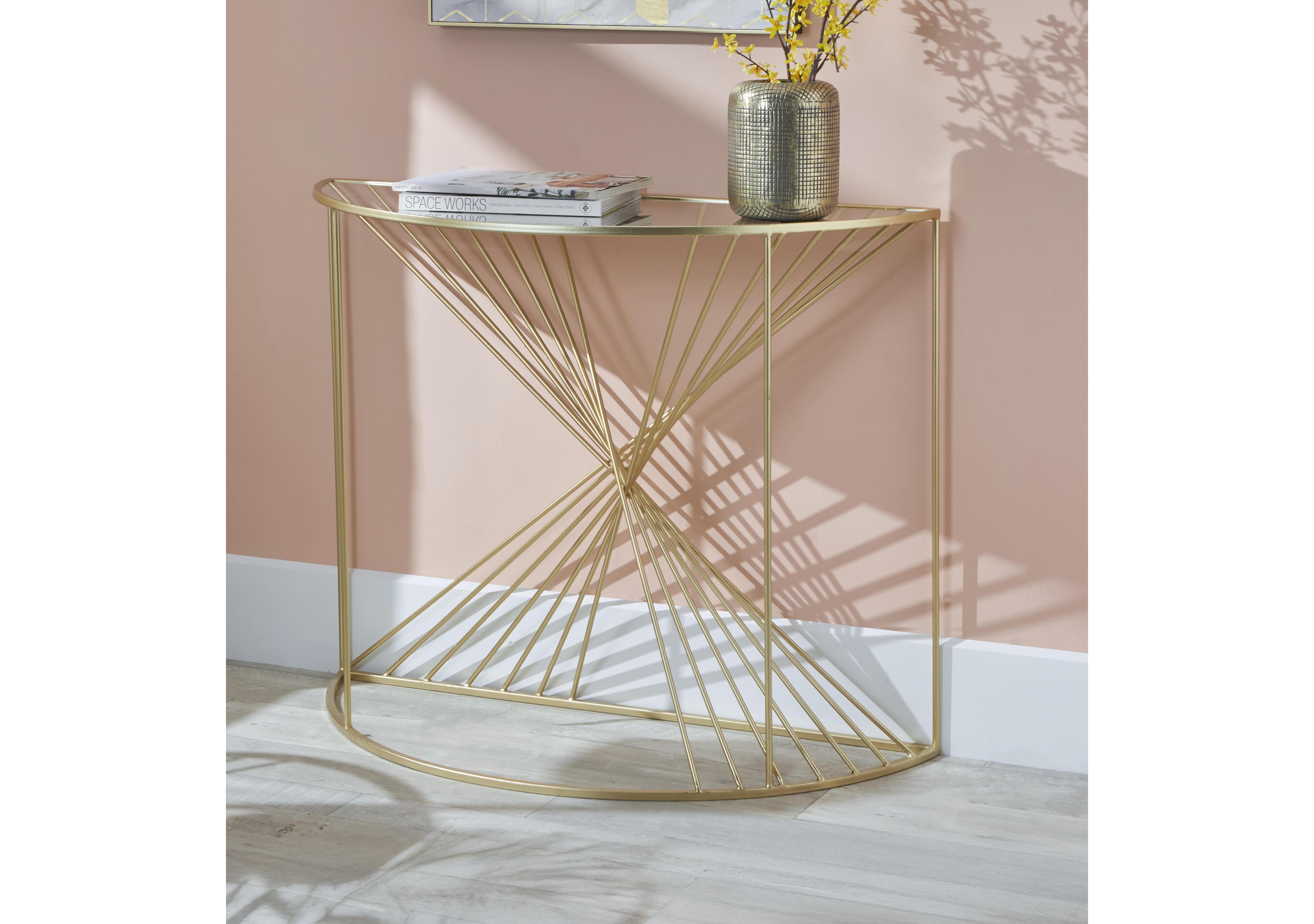 Vertu Half Moon Console Table in  on Furniture Village