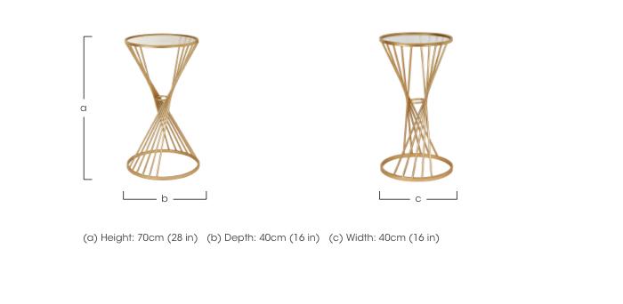 Vertu Large Round Side Table in  on Furniture Village