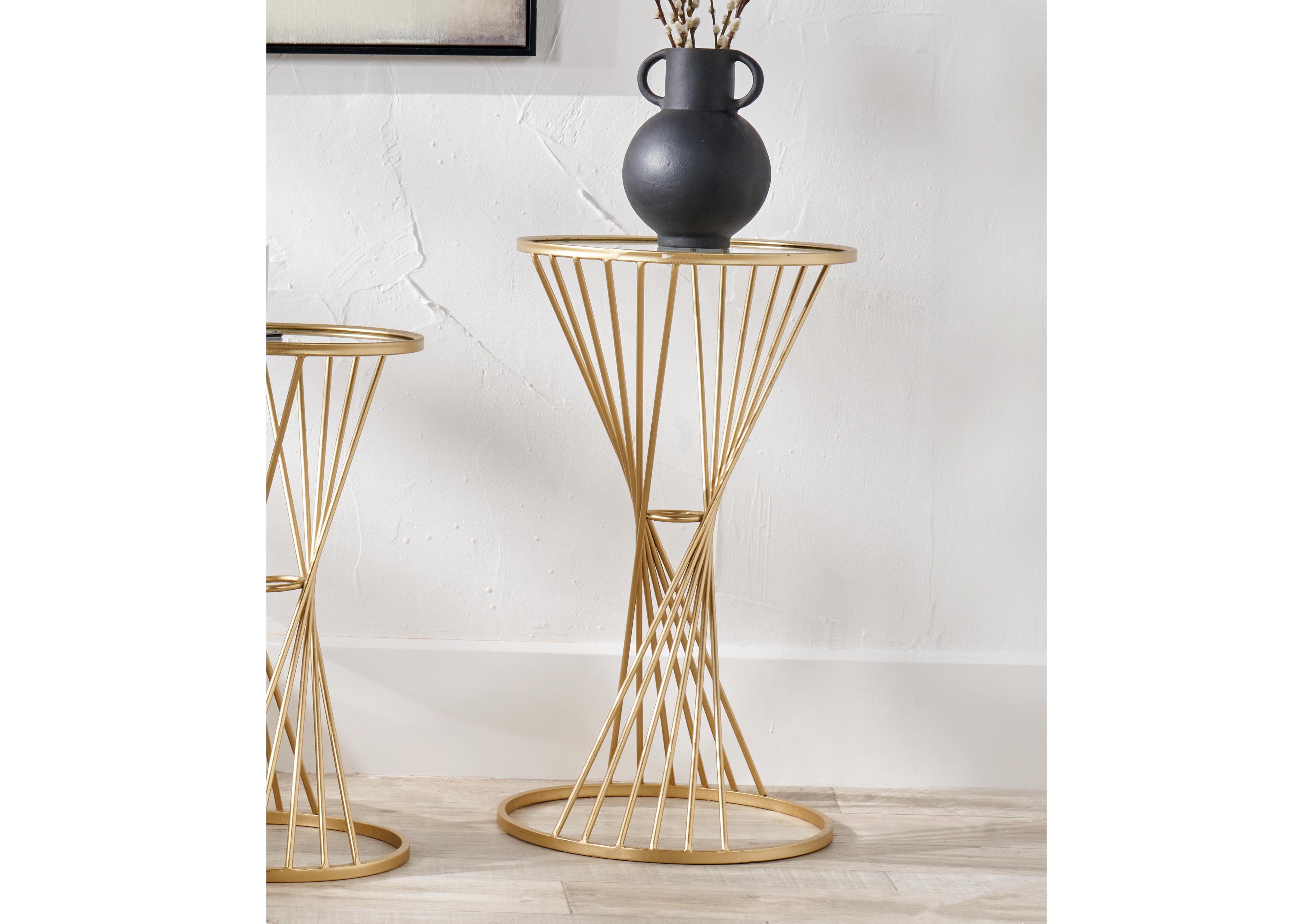 Vertu Large Round Side Table in  on Furniture Village