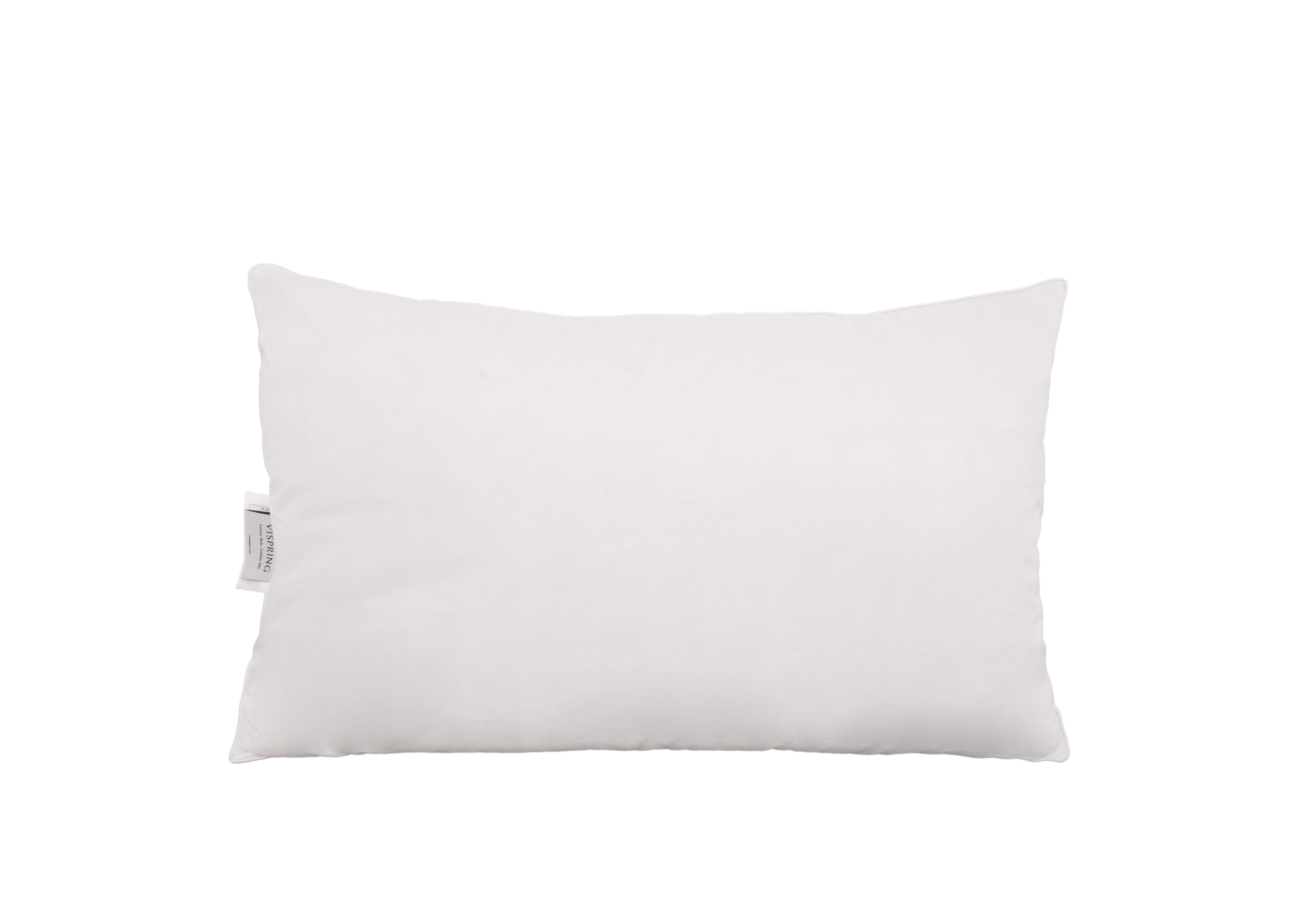 English Duck Down and Feather Standard Size Pillow in  on Furniture Village