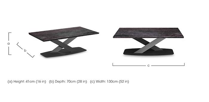 Vita Rectangular Coffee Table in  on Furniture Village