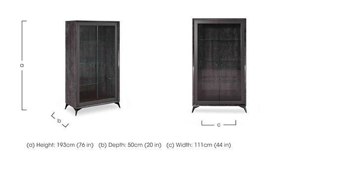 Vita 2 Door Curio Cabinet in  on Furniture Village