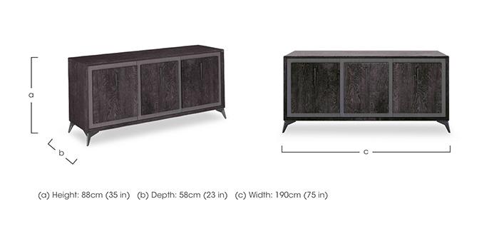 Vita 3 Door Sideboard in  on Furniture Village