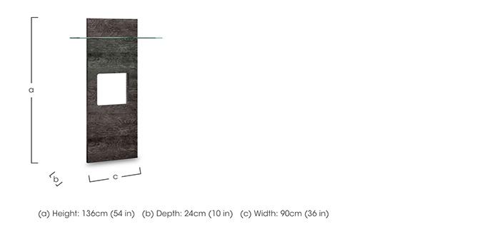 Vita TV Wall Panel with Shelf and LED Lights in  on Furniture Village