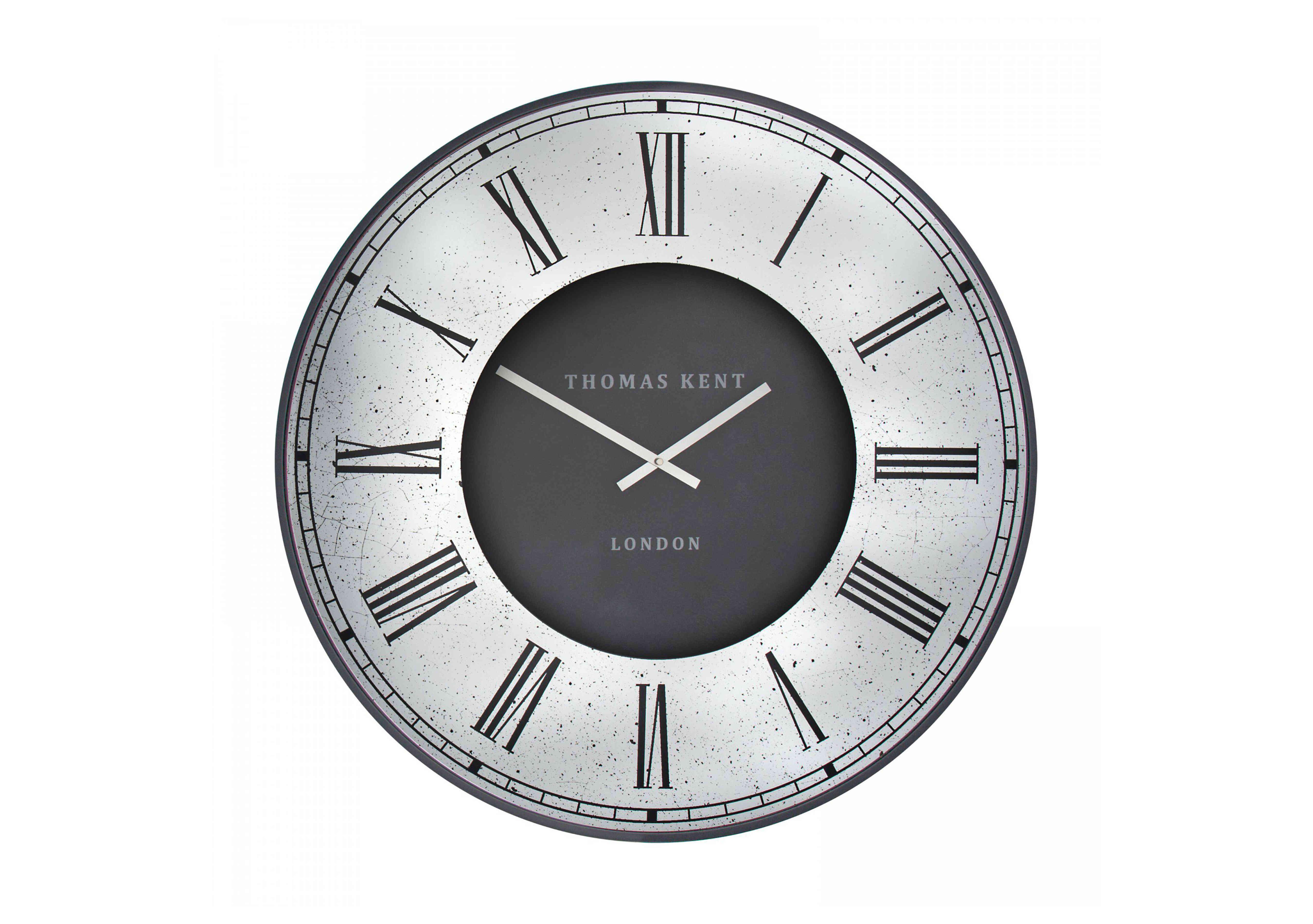 Venzor Black Wall Clock in  on Furniture Village