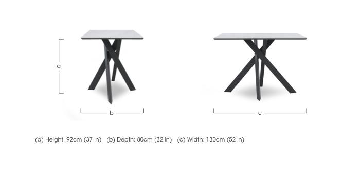Warrior Crystal White Bar Table in  on Furniture Village
