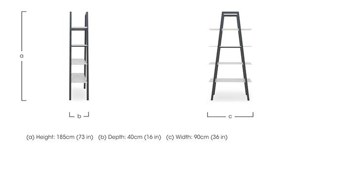Warrior Crystal White Shelving Unit in  on Furniture Village