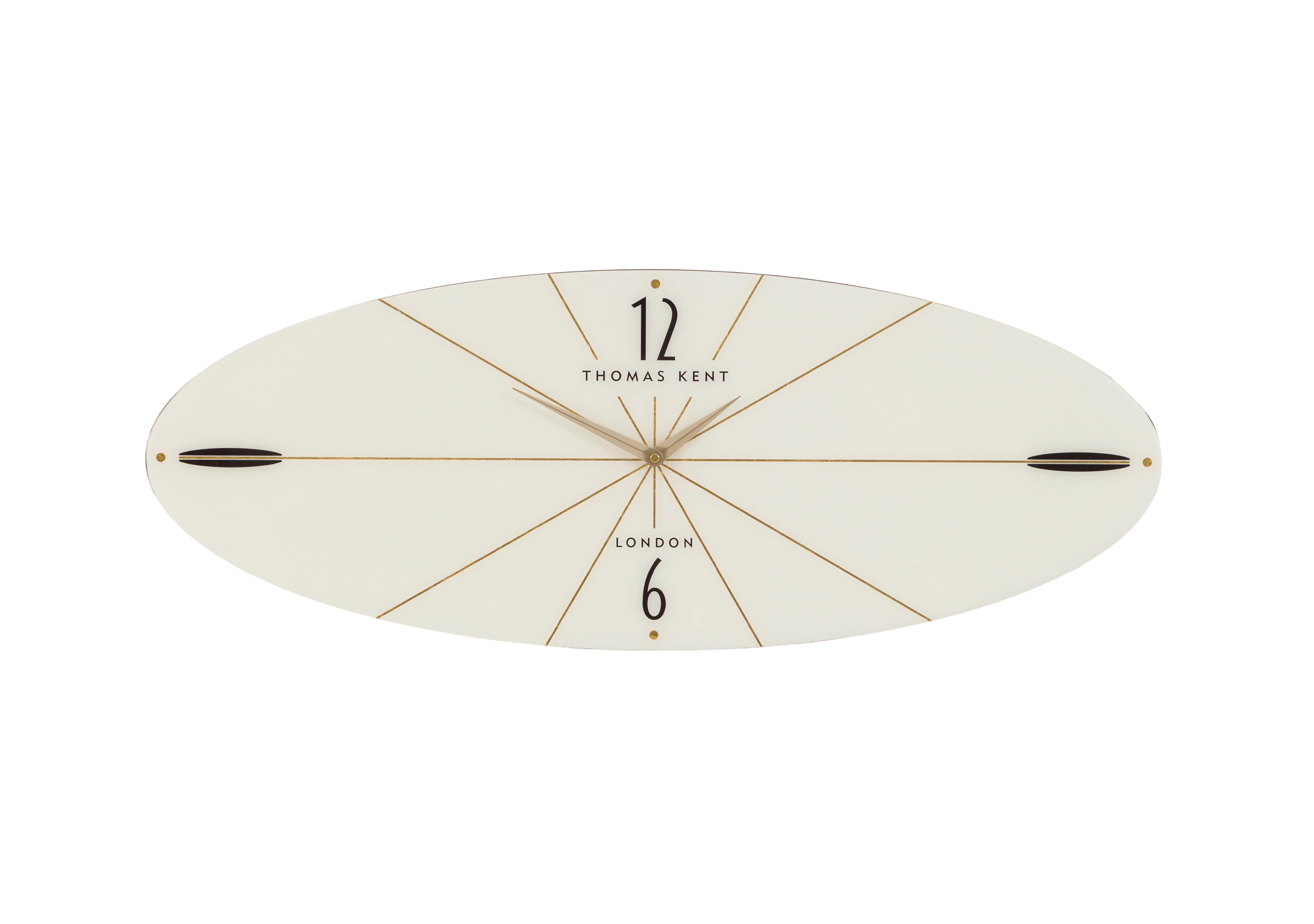 Westford Oval Wall Clock in  on Furniture Village