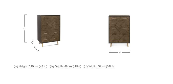 Willis 5 Drawer Chest in  on Furniture Village
