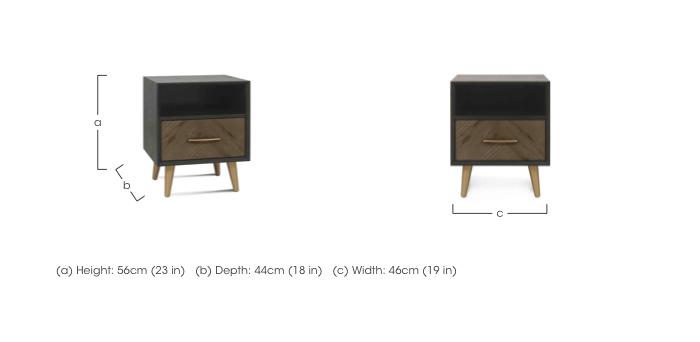 Willis 1 Drawer Bedside Cabinet in  on Furniture Village