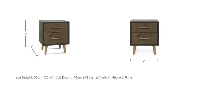 Willis 2 Drawer Bedside Cabinet in  on Furniture Village