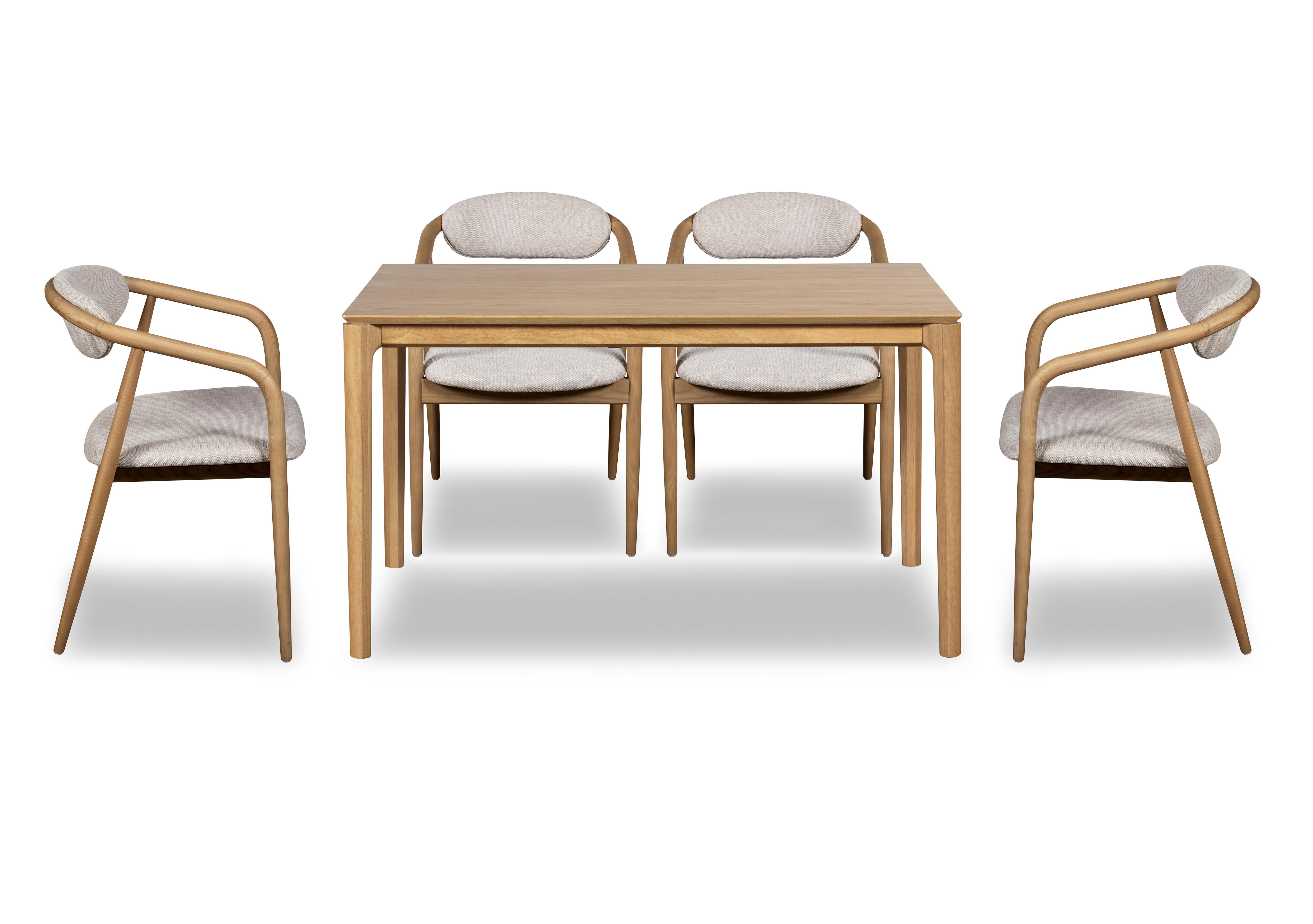 Winchester Rectangular Extending Dining Table 4 Dining Arm Chairs in  on Furniture Village