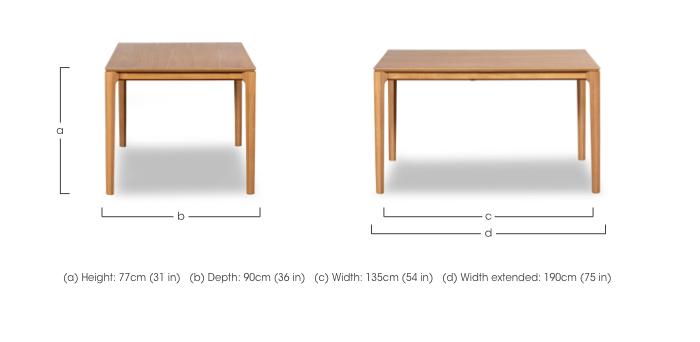 Winchester Rectangular Extending Dining Table in  on Furniture Village