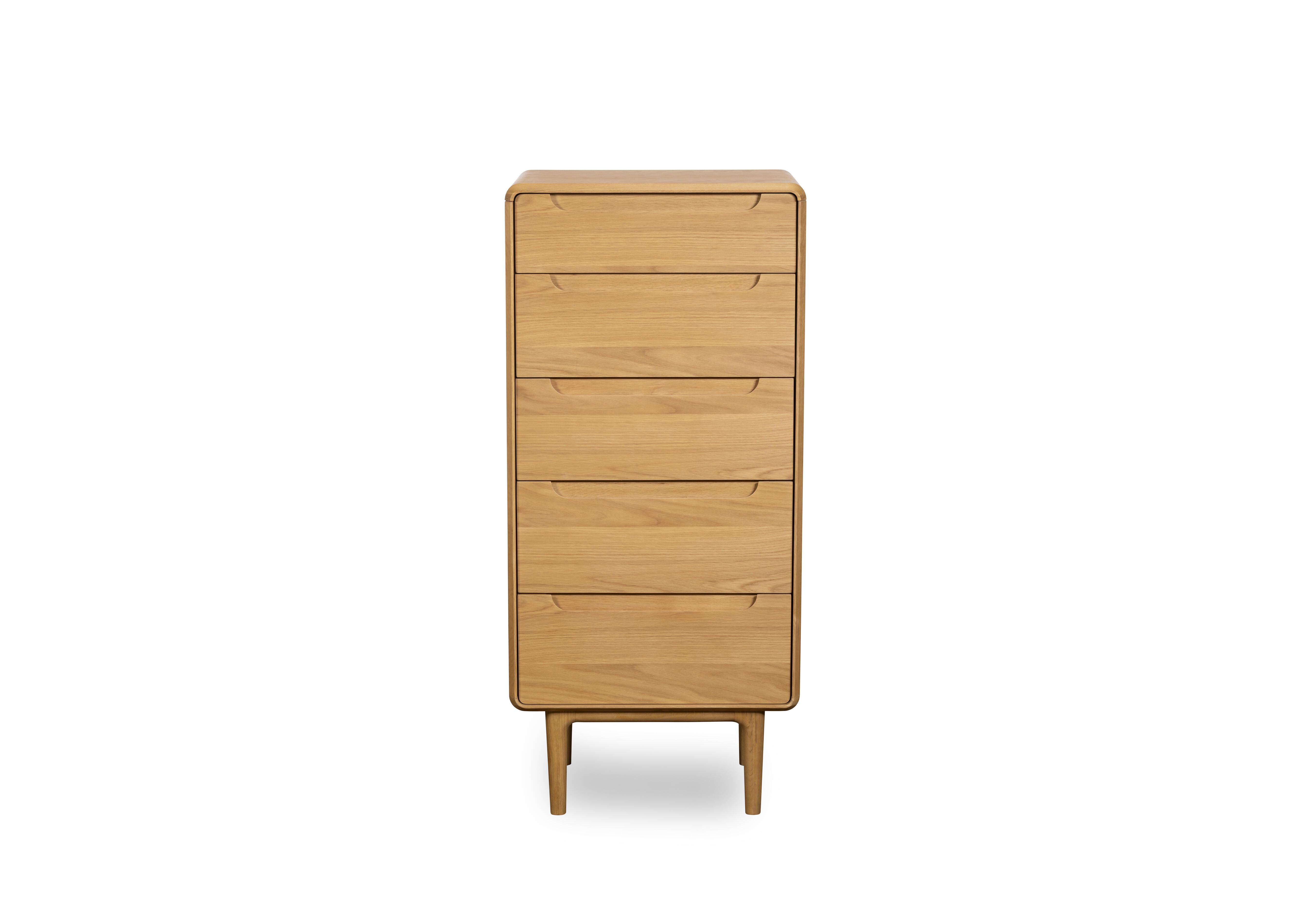 Winchester 5 Drawer Tall Chest with Internal Mirror in  on Furniture Village